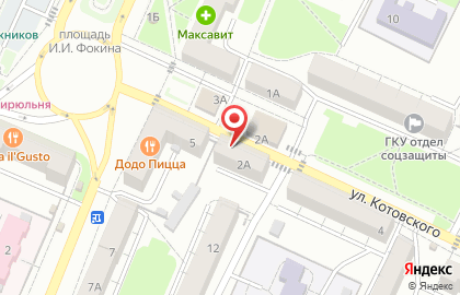 Салон-парикмахерская Красава на улице Котовского на карте