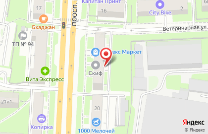 Супермаркет Spar на проспекте Гагарина, 18 на карте