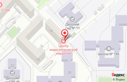 Центр эндоскопической хирургии в Советском районе на карте