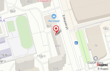 Компания Мир натяжных потолков на Елецкой улице на карте