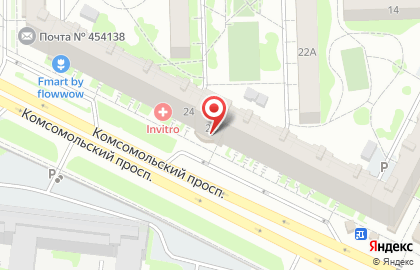 Офис независимого предпринимателя Amway на Комсомольском проспекте на карте