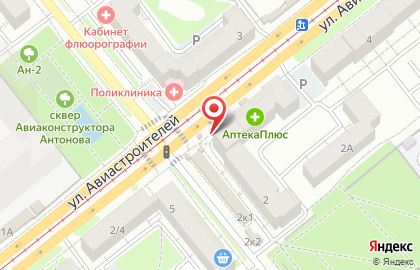 Киоск по продаже фруктов и овощей в Новосибирске на карте