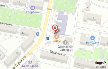 Мясная лавка на Октябрьской улице на карте