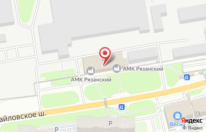 Амка на Михайловском шоссе на карте