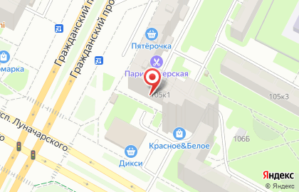 Центр социальной помощи семье и детям Калининского Района Санкт-Петербурга в Калининском районе на карте