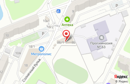 Магазин разливных напитков на Солнечном бульваре на карте