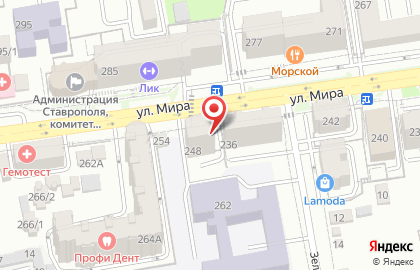 Магазин Мясоруб на улице Мира на карте