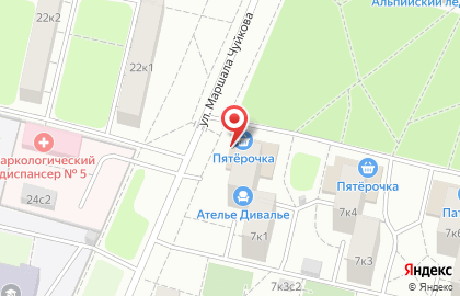 Экспресс на улице Маршала Чуйкова на карте