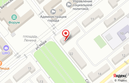 Участковый пункт полиции на улице Мира на карте