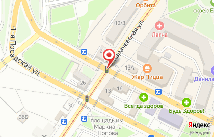 Гамма на Карачевской улице на карте