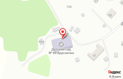 Детский сад Брусничка №69 на карте