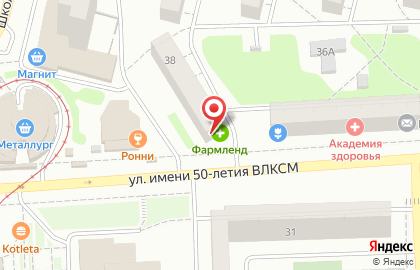 Магазин одежды Сактон в Октябрьском районе на карте
