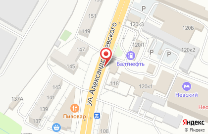 Невский на карте