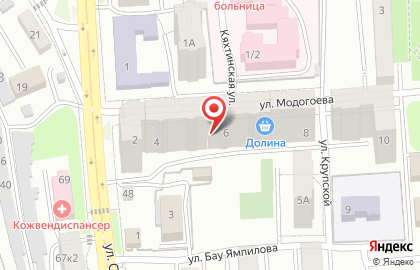 Продуктовый магазин 7 дней в Советском районе на карте