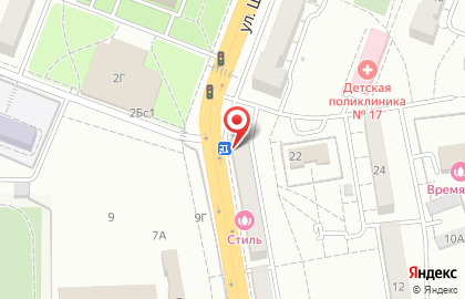 Интим-магазин Желание в Тракторозаводском районе на карте
