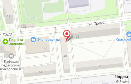Магазин Глазовская птица на улице Труда на карте