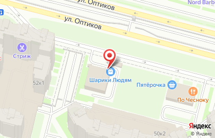 Универсальный магазин Fix Price на улице Оптиков на карте
