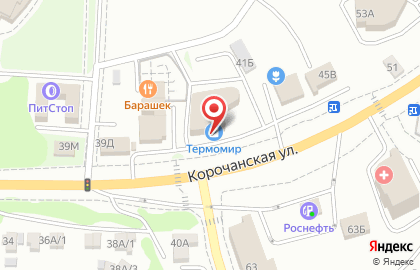 Магазин сантехники Термомир на Корочанской улице на карте