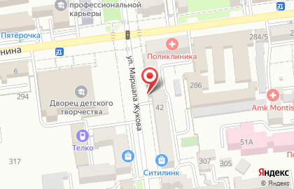 Кафе-пекарня Сдобушка на улице Маршала Жукова на карте