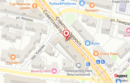 Кафе-кондитерская Emily на Советском проспекте на карте