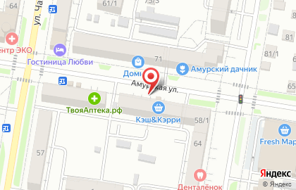 Курочка по-домашнему на Амурской улице на карте