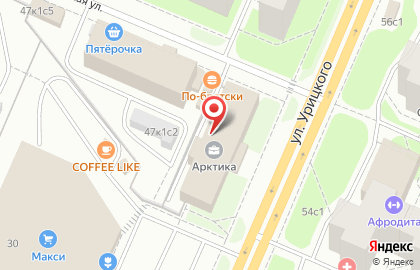 Светофор на улице Урицкого на карте
