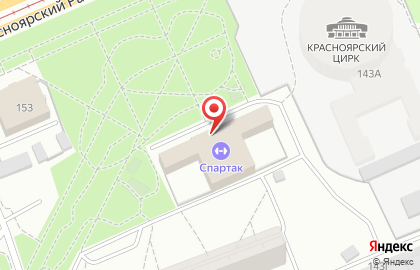 Дом спорта Спартак в Свердловском районе на карте