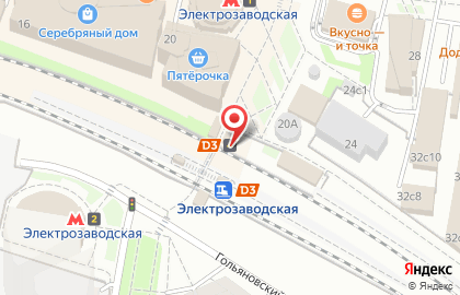 Киоск по продаже проездных билетов, район Соколиная Гора на Электрозаводской на карте