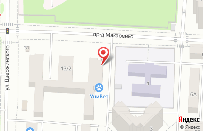 Участковый пункт полиции №10 на улице Дзержинского на карте