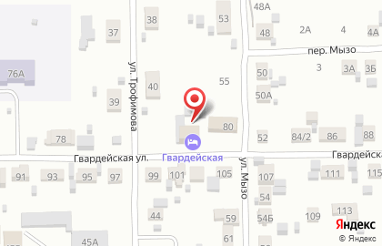 Крюгер на Гвардейской улице на карте