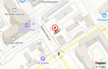 Автостоянка в Екатеринбурге на карте