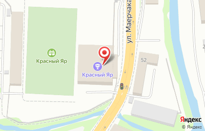 Красный яр на улице Маерчака на карте