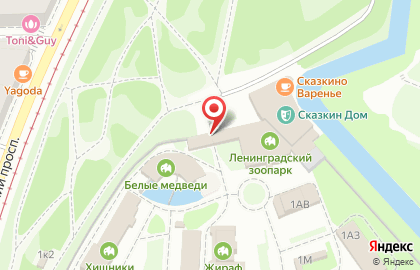 Ленинградский Зоопарк на карте