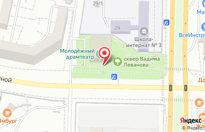 Молодежный драматический театр в Комсомольском районе на карте