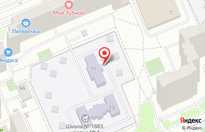 Школа Бутово №1883 с дошкольным отделением в Москве на карте