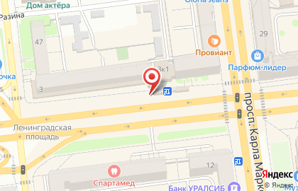 Продуктовая лавка Дарьял на улице Ленинградской на карте