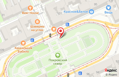Модерн на Садовой улице на карте