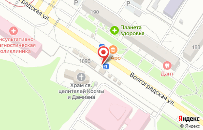 Магазин продуктов на Волгоградской улице, 189Г на карте