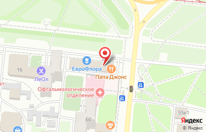 Магазин фруктов и овощей на площади Карла Маркса на карте