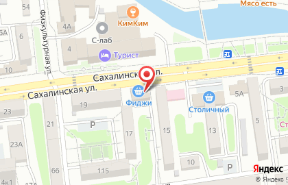Фиджи на Сахалинской улице на карте