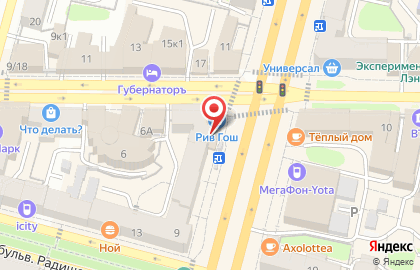 Киоск по продаже цветов и подарков на карте