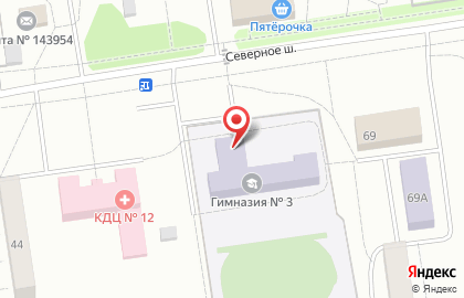 Гимназия №3 в Балашихе на карте