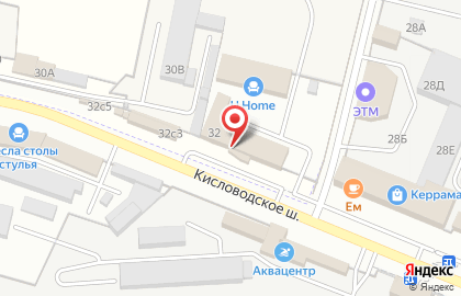 Мебельный салон Андреевский на Кисловодском шоссе на карте