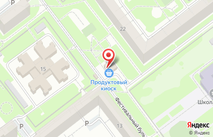 Продуктовый магазин на Фестивальном бульваре на карте