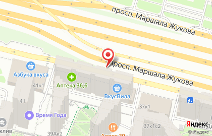 Лечу на проспекте Маршала Жукова на карте