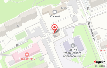 Частный детский сад и школа Солнечный город в Свердловском районе на карте