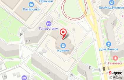 Торговый центр Кривич на улице Рыленкова на карте