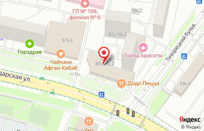 Пиццерия Додо Пицца в Москве на карте