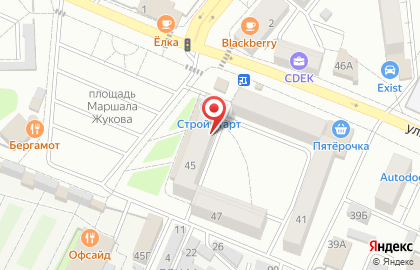Сладкоежка на улице Тургенева на карте