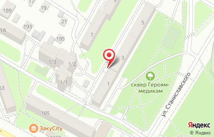 Торговый дизайн на улице Станиславского на карте